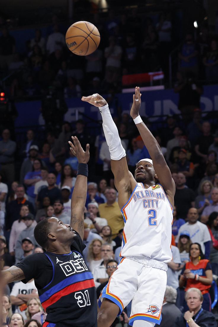 Shai Gilgeous Alexander je proti Detroitu dosegel 47 točk. | Foto: Reuters