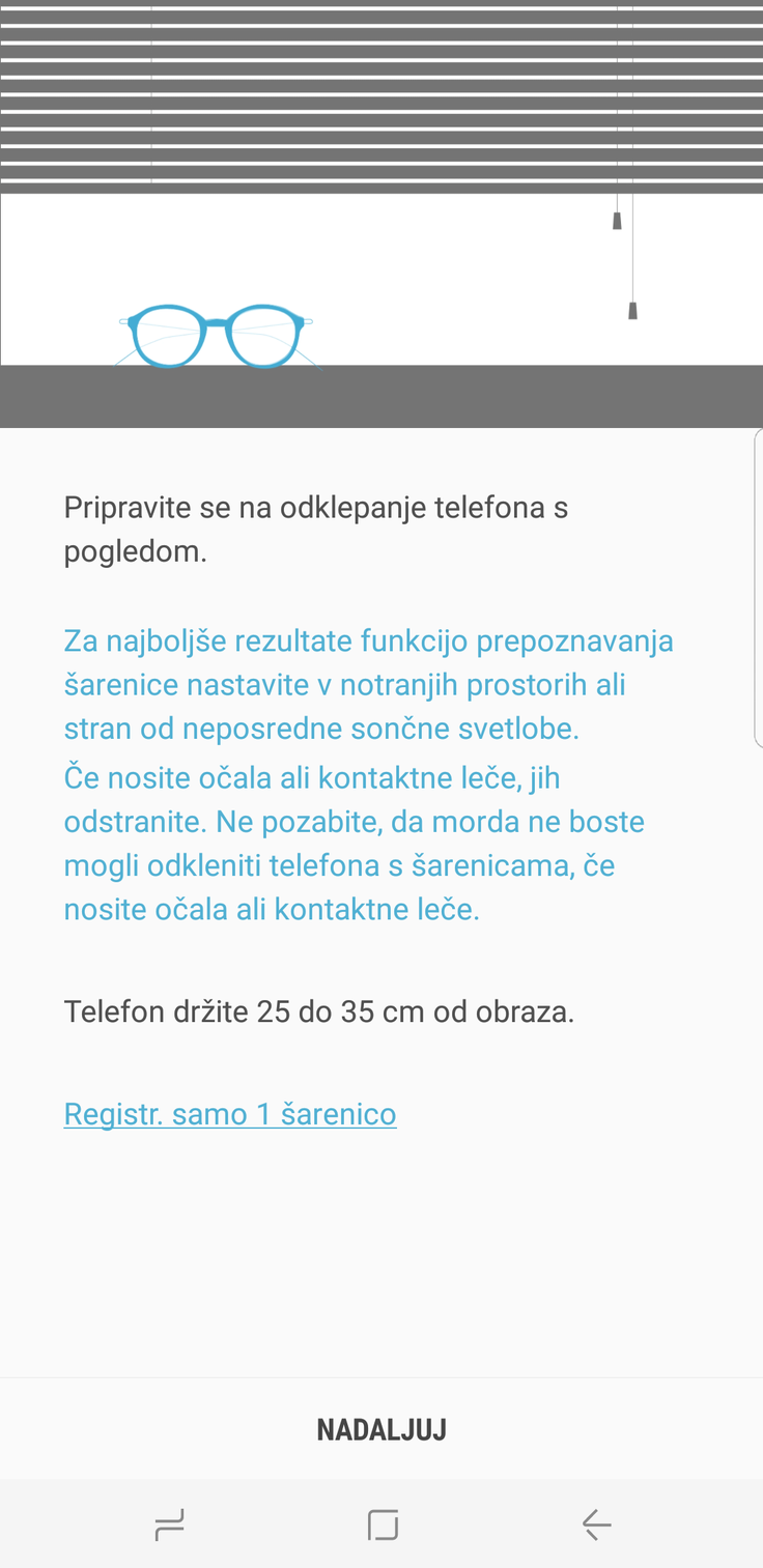 Novi možnosti zaklepanja zaslona sta s prepoznavo obrazo in prepoznavo šarenice, a je druga veliko bolj varna, na kar opozarja tudi proizvajalec. | Foto: Srdjan Cvjetović