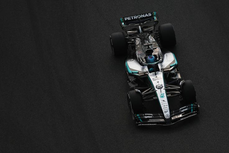 Zelo hiter je v Abu Dabiju tudi George Russell . | Foto: Reuters