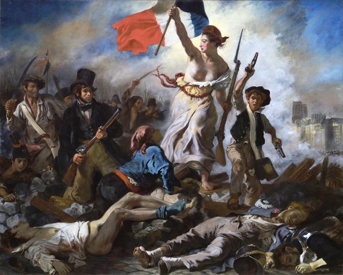 Eugène Delacroix je znamenito sliko Svoboda vodi ljudstvo ustvaril v obdobju upanja, ko je bilo videti, da je Francijo resnično navdihnila svoboda. | Foto: Eugène Delacroix