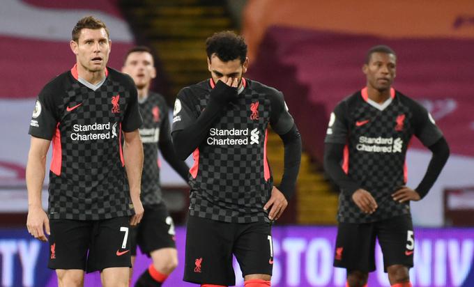 Nogometaši Liverpoola so na gostovanju v Birminghamu prejeli krepko zaušnico. | Foto: Reuters