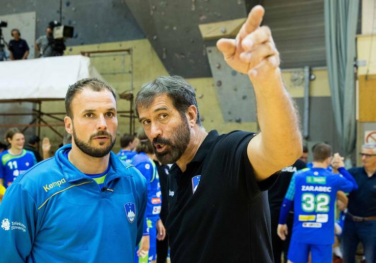 Kapetan rokometne reprezentance Uroš Zorman in selektor Veselin Vujović: Smer? Rio! | Foto: 