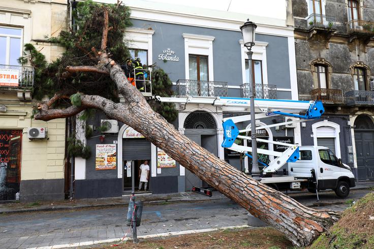Neurje je povzročilo veliko škode.  | Foto: Reuters