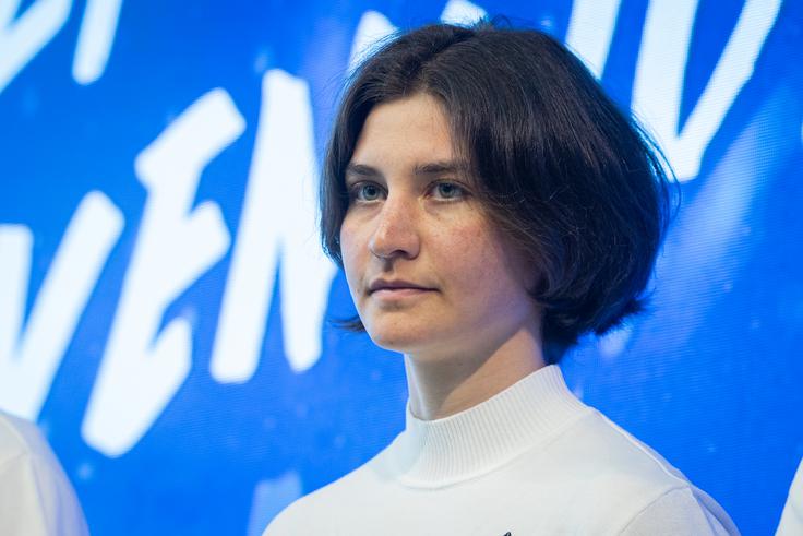 Neža Žerjav je zaostanek povečala na 5:40,2. | Foto: Jure Makovec/STA