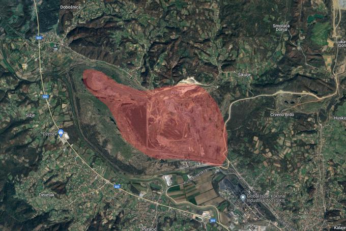 V rudniku Šikulje po podatkih iz leta 2019 vsak dan izkopljejo okrog 2.500 ton premoga.  | Foto: Google Zemljevidi