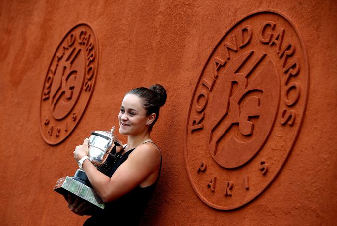 Ashleigh Barty, lanska zmagovalka pariškega turnirja | Foto: Gulliver/Getty Images