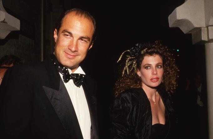 Seagal z drugo ženo Kelly LeBrock leta 1991.  | Foto: AP / Guliverimage