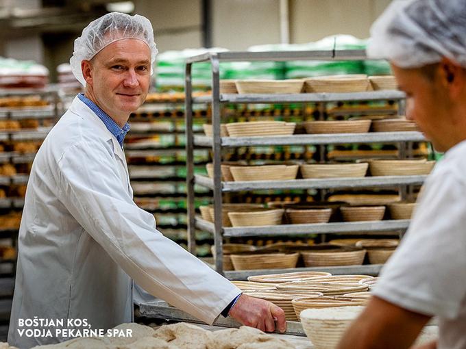 Boštjan Kos, vodja Pekarne Spar, si prizadeva za zmanjšanje količine zavrženega kruha. | Foto: 