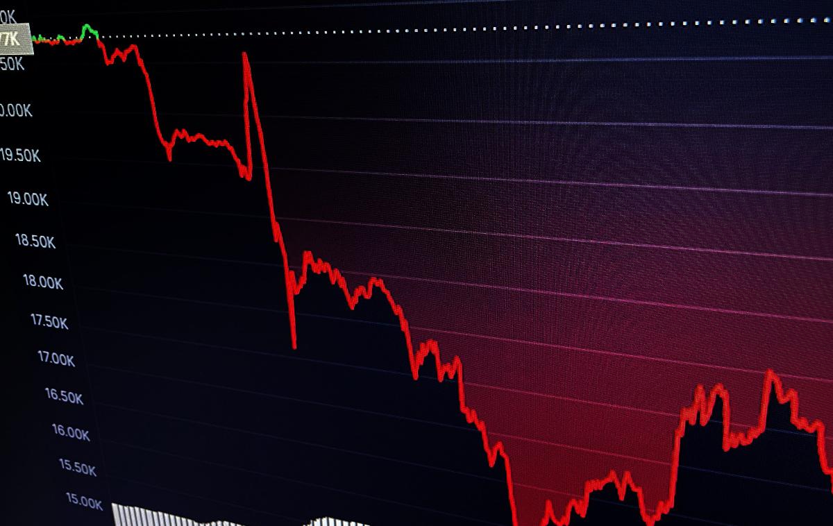 Bitcoin | Cena kriptovalute bitcoin je v zadnjih sedmih dneh strmoglavila za okrog 20 odstotkov in dosegla najnižjo vrednost v zadnjih dveh letih. Mnoge druge kriptovalute so doživele še hujši masaker, med bolj znanimi pa izstopa solana, ki je v zadnjem tednu izgubila kar 55 odstotkov vrednosti. | Foto Matic Tomšič