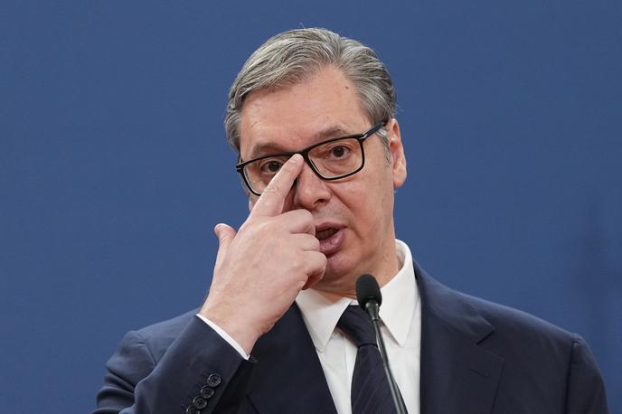 Aleksandar Vučić | Srbski predsednik Aleksandar Vučić je odločitev Okrožnega sodišča v Ljubljani komentiral med obiskom Leskovca. | Foto Guliverimage