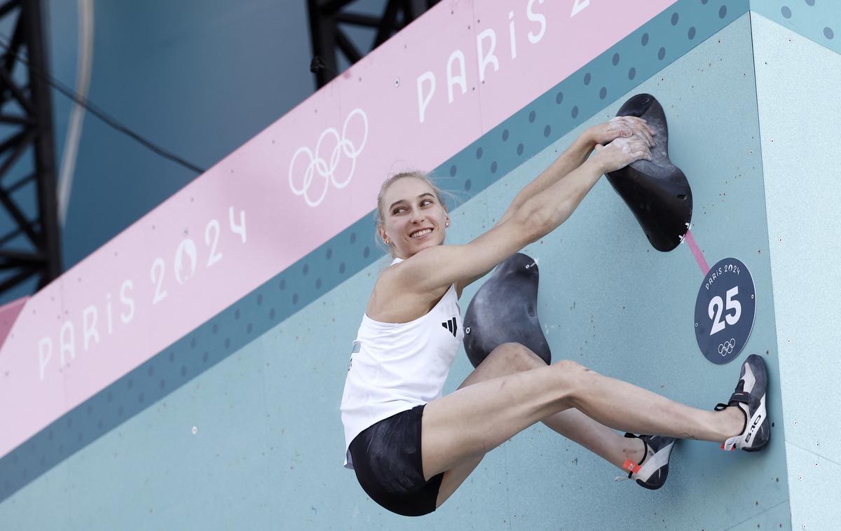 Janja Garnbret | Janja Garnbret v Parizu brani naslov olimpijske prvakinje iz Tokia.  | Foto Reuters
