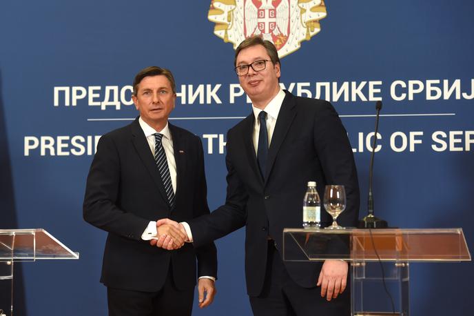 Pahor in Vučić | Foto STA