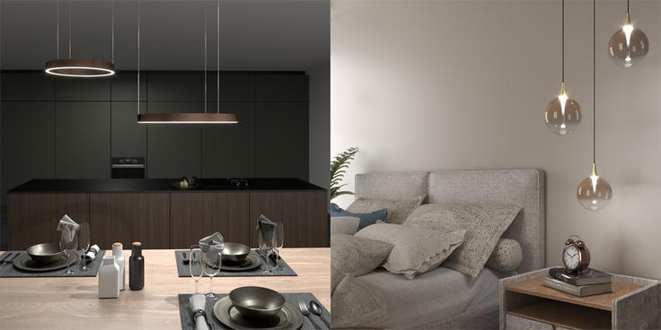 Viseča svetilka (lestenec) Zorra Lighting Iva double ring –30 %, viseča svetilka Zorra Lighting Claire –30 % | Foto: Fero-Term