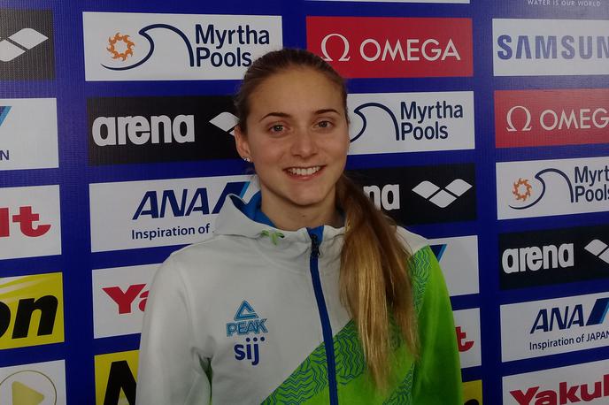 Neža Klančar | Neža Klančar je na 50 metrov prosto tudi v polfinalu postavila državni rekord in na devetem mestu za 13 stotink zgrešila finale. | Foto Aleksander Gasser/STA