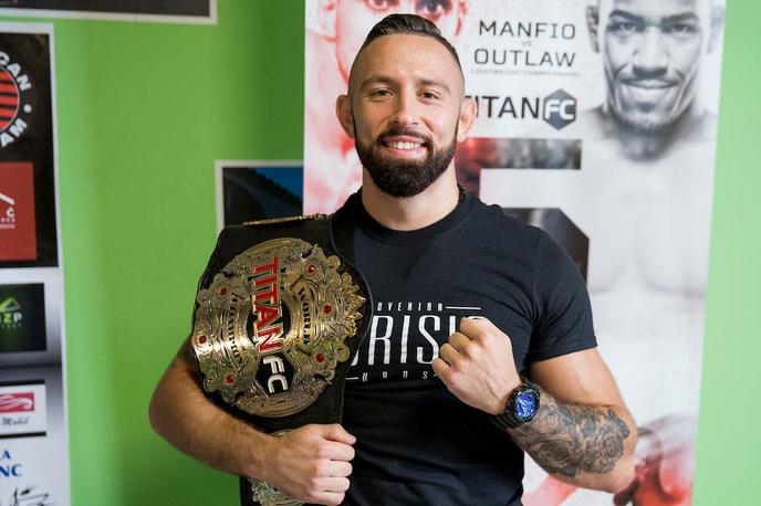 Uroš Jurišič 1 | Uroš Jurišič si je naslov najboljšega v velterski kategoriji v Titan FC zagotovil junija 2018, ko je že v prvi rundi premagal Joseja Caceresa. | Foto Urban Urbanc/Sportida