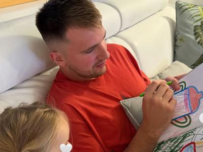 Ganljiva čestitka Luke Dončića njegovi princeski: Rad te imam, zelo te pogrešam