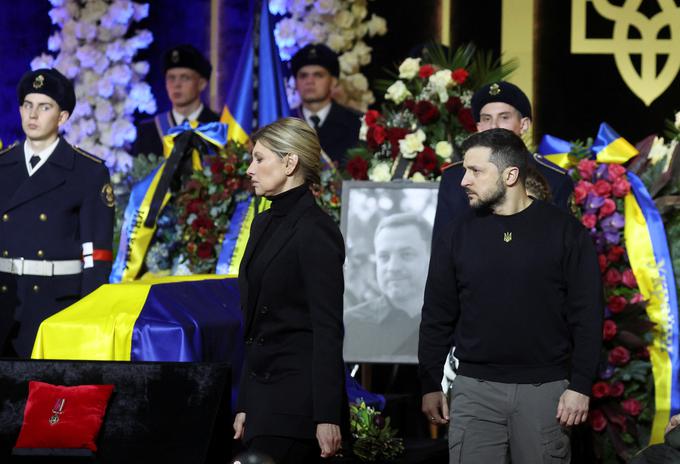 Spominska slovesnost Zelenski | Foto: Reuters