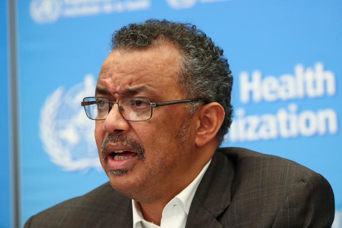 Direktor WHO Tedros Adhanom Ghebreyesus je izpostavil, da jih skrbi morebitna širitev virusa v države s šibkimi zdravstvenimi sistemi. | Foto: Reuters
