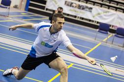 Poraza slovenskih badmintonistov