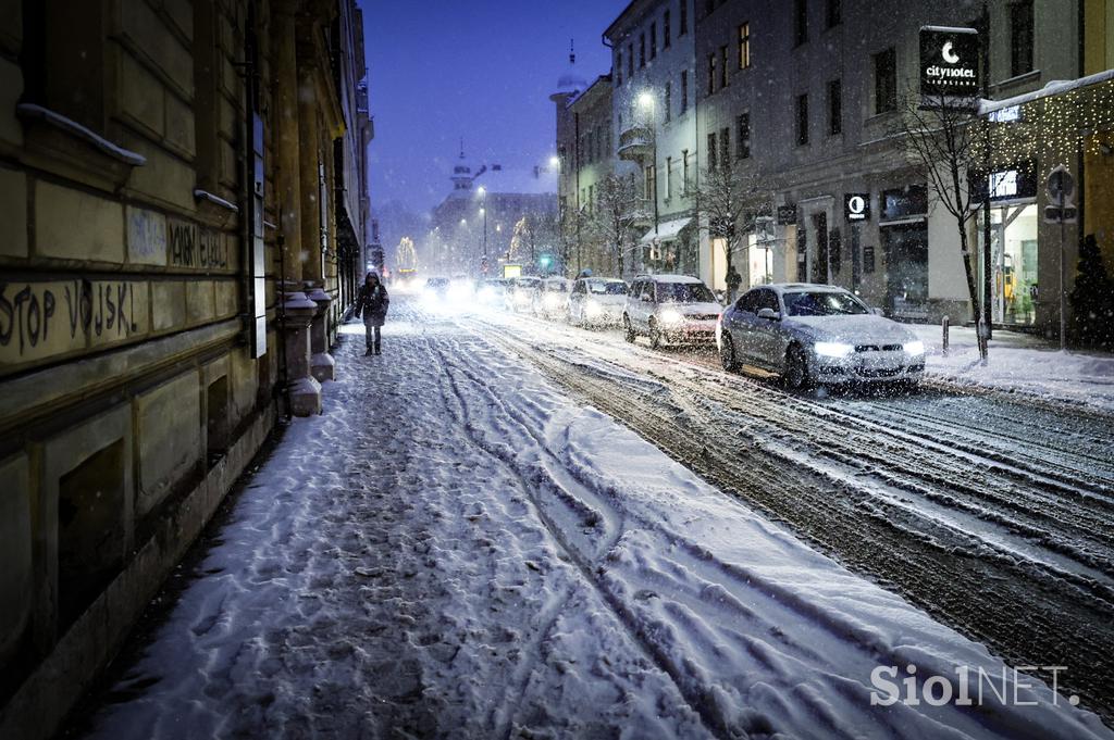 Sneg v Ljubljani