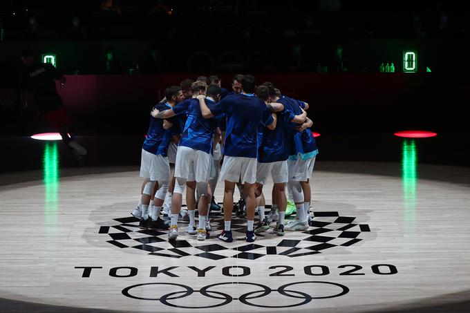 Slovenska košarkarska reprezentanca je navduševala na olimpijskih igrah v Tokiu. | Foto: Reuters