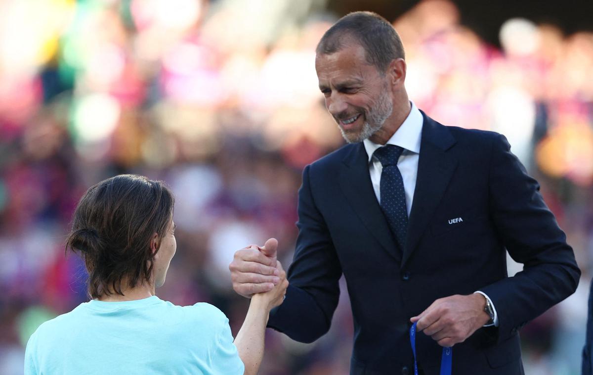 Arsenal Barcelona finale liga prvakinj Renee Slegers Aleksander Čeferin | Aleksander Čeferin je napovedal ustanovitev novega tekmovanja na stari celini | Foto Reuters