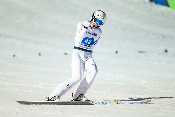 Zmagoslavni skok Timija Zajca za zlato medaljo v Planici | Foto: Grega Valančič/Sportida