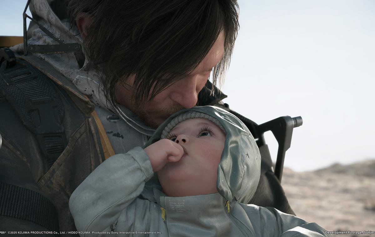 Death Stranding 2 | Po vsem, kar je Sam prestal v prvi igri, si zdaj zasluži mirno družinsko življenje z Louiso. A le nekaj minut igre. | Foto Kojima Productions/Sony Interactive Entertainment