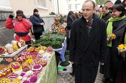 Žerjav ob obisku ljubljanske tržnice izpostavil pomen samooskrbe Slovenije