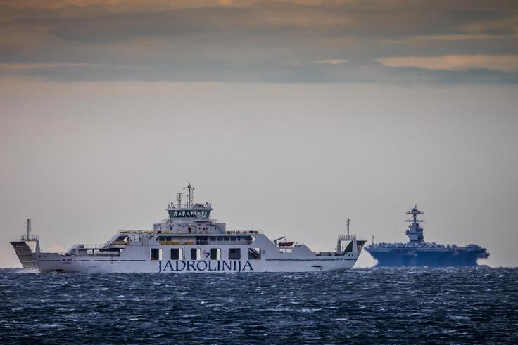 Na fotografiji skupaj s trajektom Jadrolinije | Foto: Pixsell