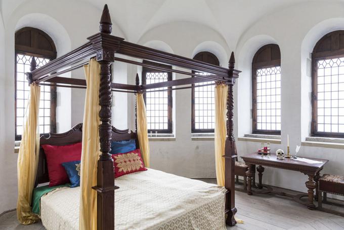 Na dan 400. obletnice Shakespearjeve obletnice smrti bosta dva gosta prespala v spalnici v Kraljevem stolpu (foto: www.kongeligeslotte.dk). | Foto: 