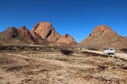 Spitzkoppe in granitne kupole Namibije