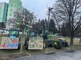 Protest kmetov v Žalcu