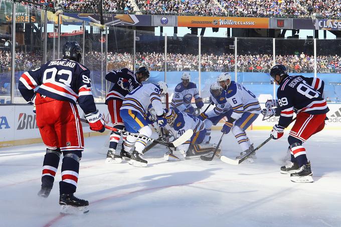 Hokejisti New York Rangers so bili v prvi tretjini boljši nasprotnik. | Foto: Getty Images