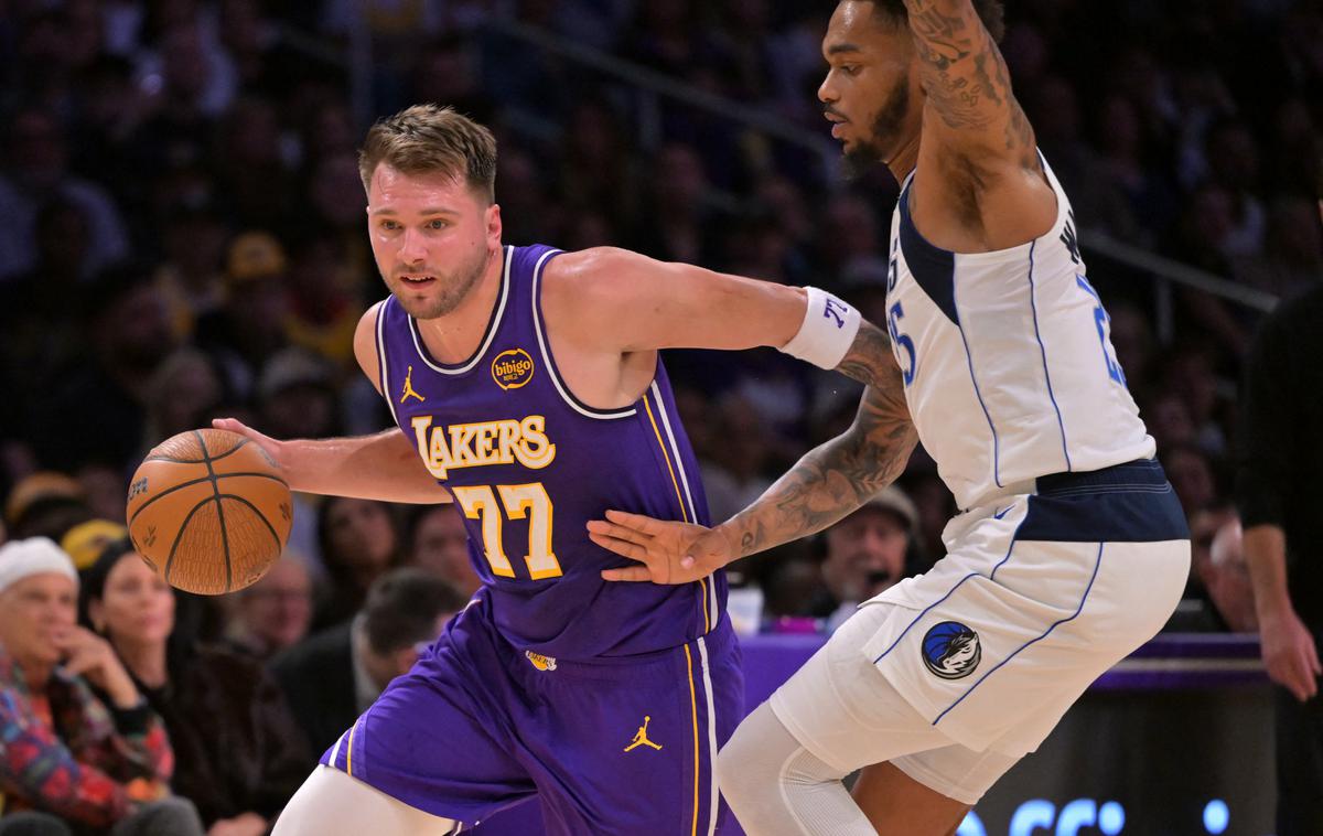 Los Angeles Lakers : Dallas Mavericks, Luka Dončić | Luka Dončić se je na tekmo pripeljal s posebnim avtomobilom. | Foto Reuters