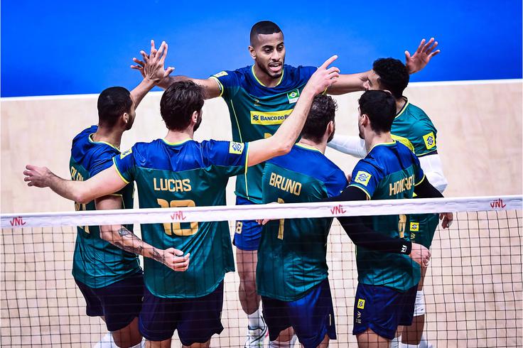 Brazilci so v Pasay Cityju s 3:0 odpravili Nizozemce in s sedmo zmago potrdili nastop na zaključnem turnirju. | Foto: Volleyballworld