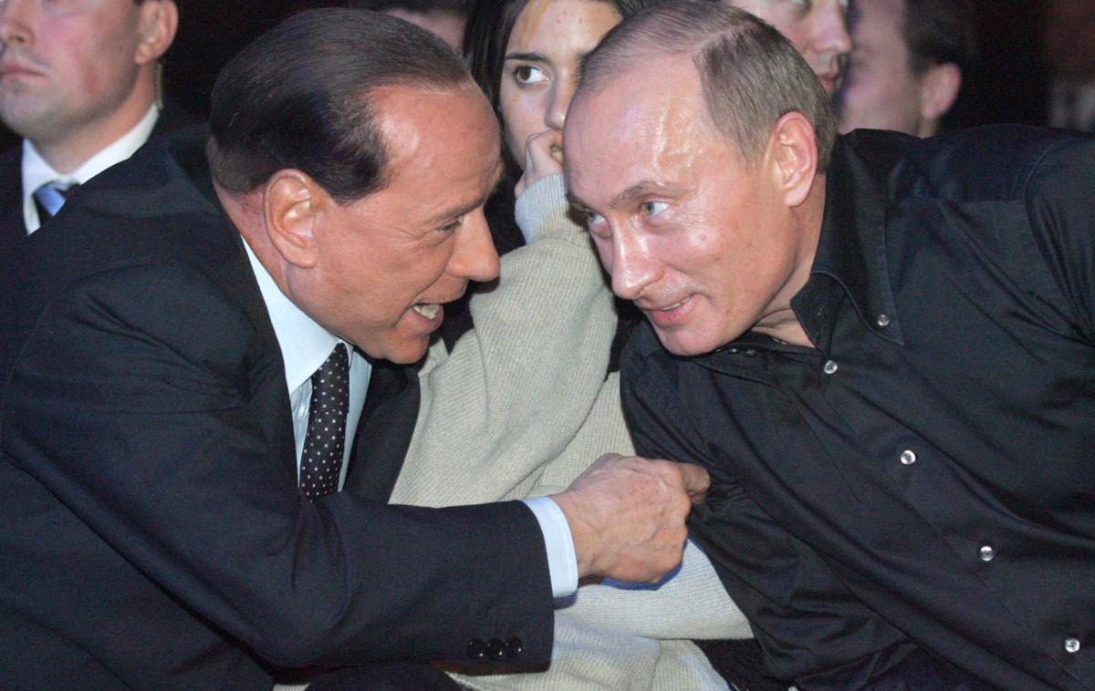 Silvio Berlusconi, Vladimir Putin | Silvio Berlusconi in Vladimir Putin sta po besedah nekdanjega italijanskega premierja velika prijatelja in se pogosto slišita. | Foto Guliver Image