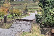 Goriška Brda, neurje, zemeljski plaz
