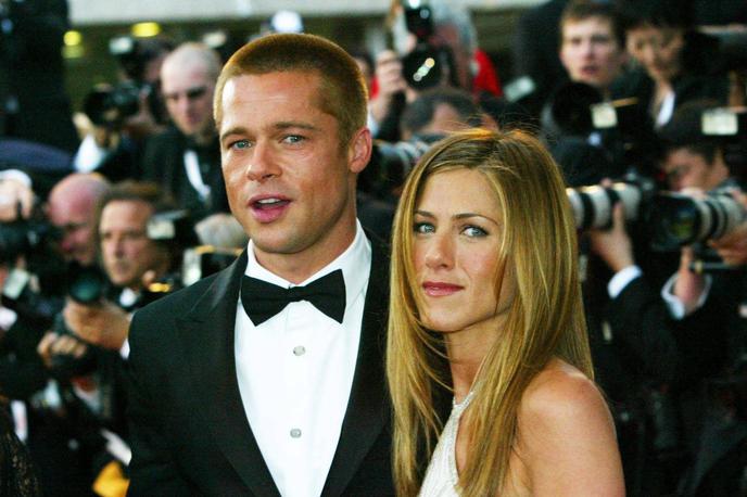 Brad Pitt in Jennifer Aniston | Brad in Jennifer sta postala par leta 1998, poročila sta se leta 2000, ločila pa leta 2005. | Foto Guliverimage