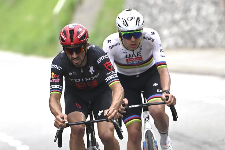 Julian Alaphilippe Tadej Pogačar Amstel Gold Race 2025 | Foto: Guliverimage