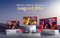 Hisense prejel številne nagrade EISA 2024–25 za inovacije in odličnost