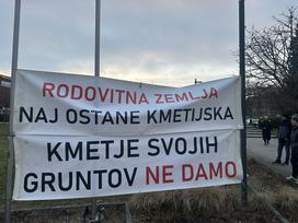 Protest kmetov v Žalcu