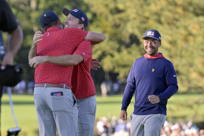 Keegan Bradley | Kapetan ameriške ekipe Ryderjevega pokala Keegan Bradley je v Montrealu dosegel odločilno točko za zmago na predsedniškem pokalu. | Foto Reuters