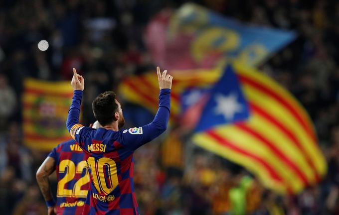 Lionel Messi bo na domačih tekmah Barcelone še dolgo pogrešal navijače. | Foto: Reuters