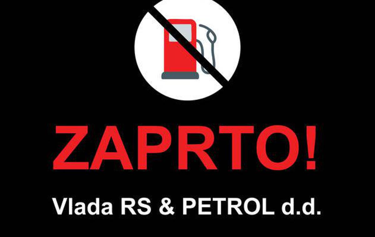 petrol solčava | V Solčavi se je zaradi nastalih razmer 4. julija na izredni seji sestal občinski svet. Svetniki so med drugim sklenili, da bodo pripravili protestni shod krajanov. Poleg tega so napovedali, da bodo "v znak nezadovoljstva, razočaranja in žalosti" čez Petrolov znak namestili žalni trak ter da bodo zbrali podpise za takojšnje odprtje prodajalne. | Foto Facebook/Občina Solčava