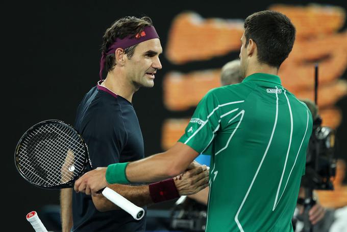 Roger Federer tokrat ni imel pravih možnosti proti Novaku Đokoviću. | Foto: Gulliver/Getty Images