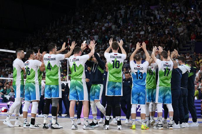 slovenska odbojkarska reprezentanca, OI | "Lahko jim le čestitamo, zdržali so nenormalen tempo, nihče ne more nikomur nič zameriti," po petem mestu slovenske odbojkarske reprezentance na olimpijskih igrah pravi Tine Sattler. | Foto Reuters