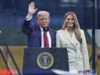 Donald Trump in Melania Trump