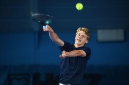 Slovenski teniški up, ki je navdušil na mladinskem turnirju v Wimbledonu
