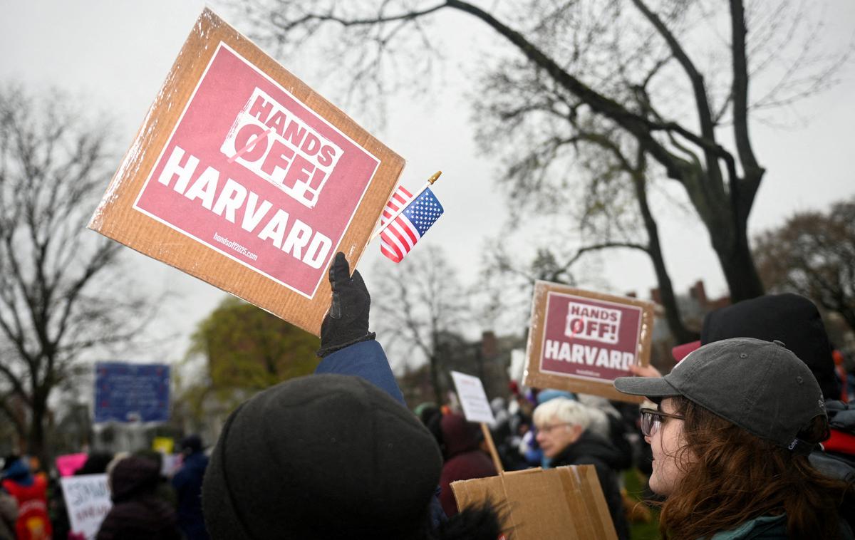 Harvard, protesti | Predsednik Harvarda Alan Garber je v ponedeljek Trumpovi ministrici za izobraževanje Lindi McMahon zagotovil, da imata univerza in vlada skupna stališča glede številnih ključnih vprašanj.  | Foto Reuters